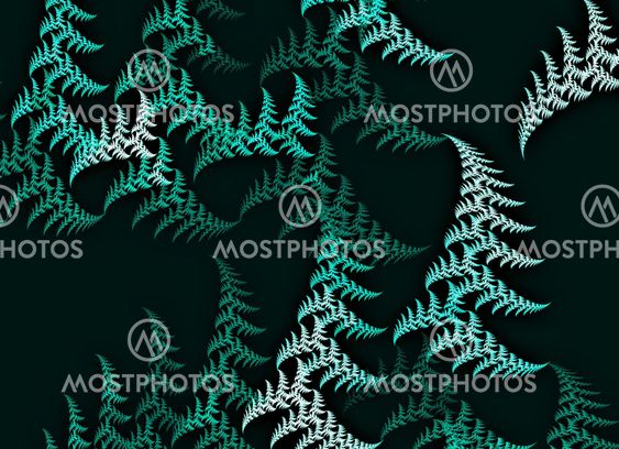 Green drawn trees