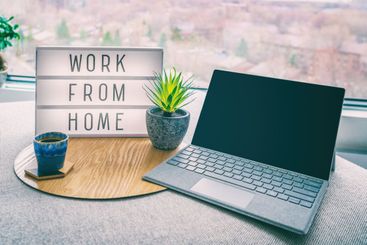 Working from home remote work inspirational social media...