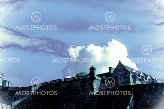 Clouds over Edinburgh castle