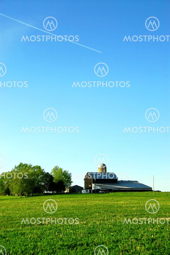 Farmhouse and barn
