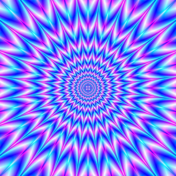 Centre Point Pulse in Blue and Pink