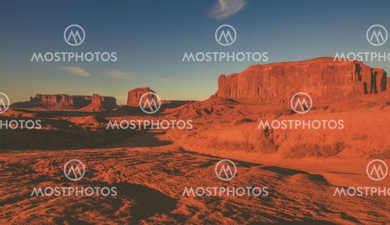 Raw Arizona Monuments Valley Scenic Panorama