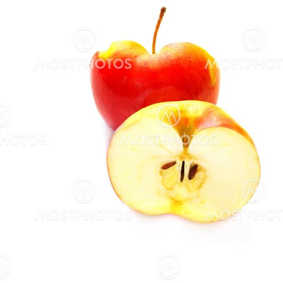 Rød Skiveskårne apple