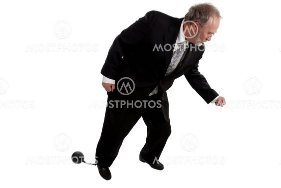 Ball and Chain Businessman