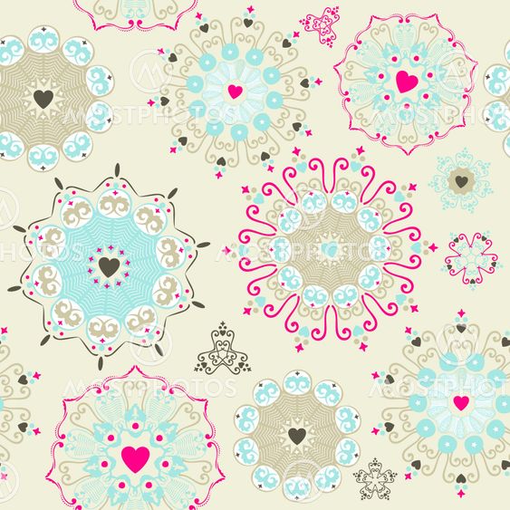 Lovely seamless pattern