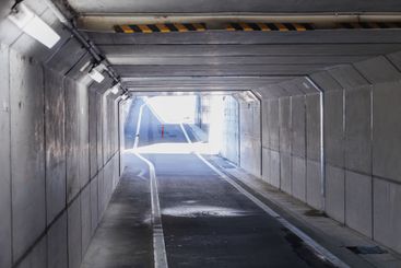Underpass Way. Tunnel road or walking street under the...