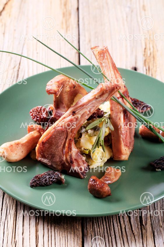 Roast lamb chops
