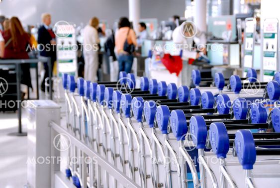 Passengers carts airport