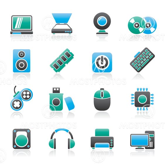 Computer Parts and Devices icons