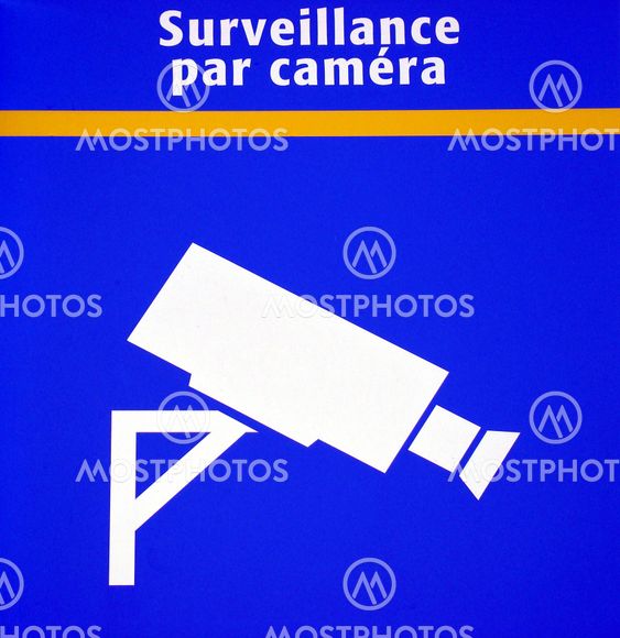 Surveillance camera sign