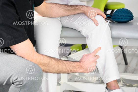 Neurological examination. The neurologist testing...
