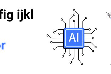 Digital AI Chip, Researcher with Notebook, and...