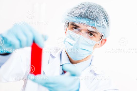 scientist working in the lab