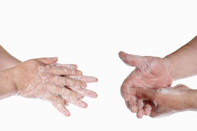 Hands wash as virus and  bacteria protection. Quarantine 