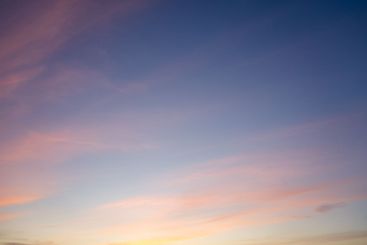 Beautiful twilight sky with soft pastel colors at dusk