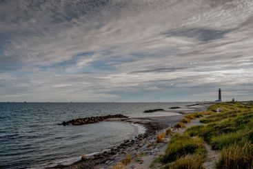 Clouds over beach