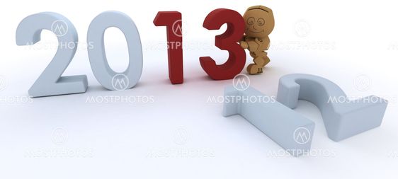 Cardboard Box figure waving hello