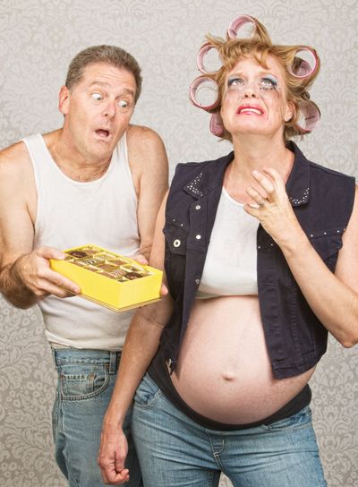 Moody Pregant Lady and Man