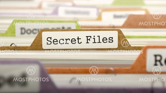 Folder in Catalog Marked as Secret Files.