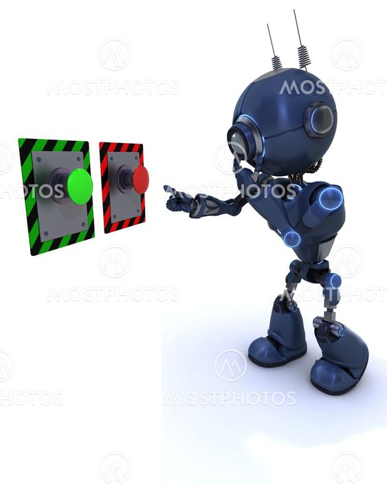Android choosing which button to push
