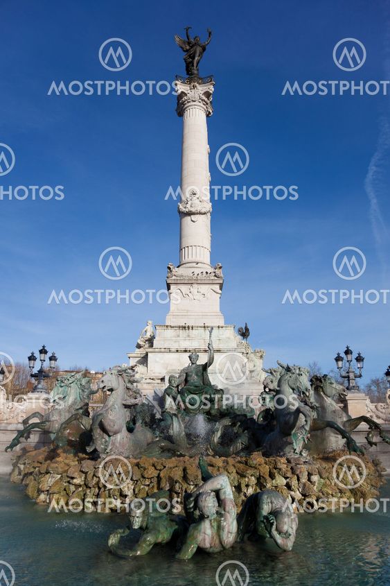 Monument aux girondins, Bordeaux, Gironde, Aquitaine, France