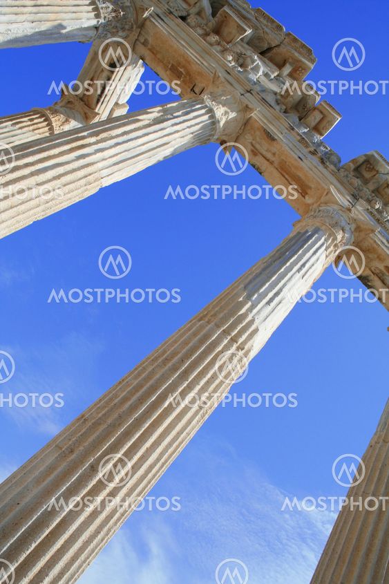 Turkey. Side. Ruins of a temple of Apollo
