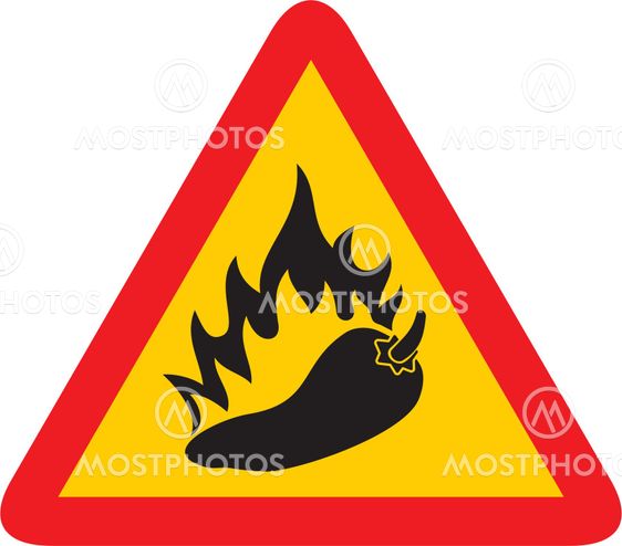 Hot pepper sign