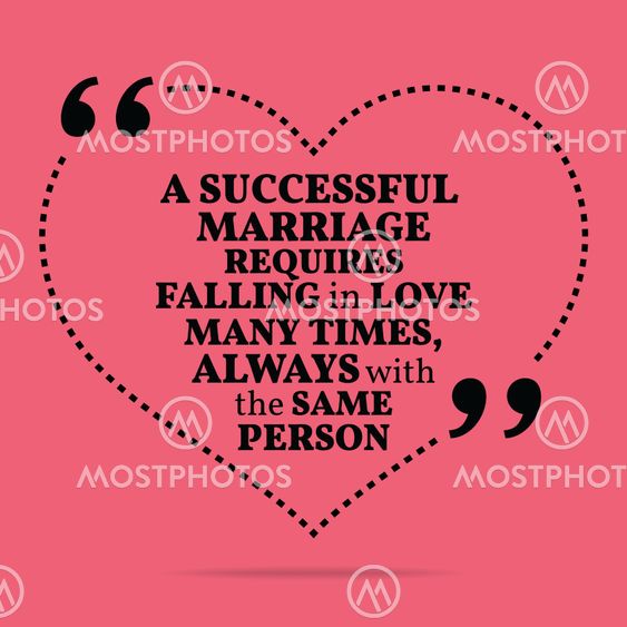Inspirational love marriage quote. A successful marriage...