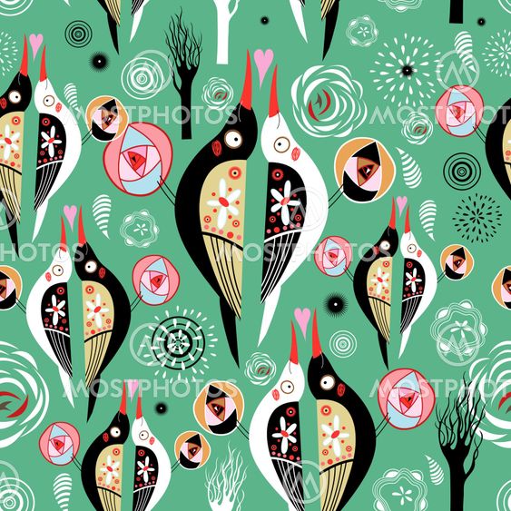 ( mixebeautiful designs of flowers and birdsd )