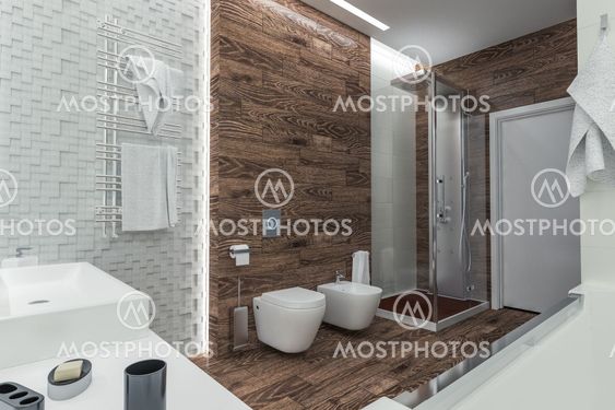 modern design of a bathroom