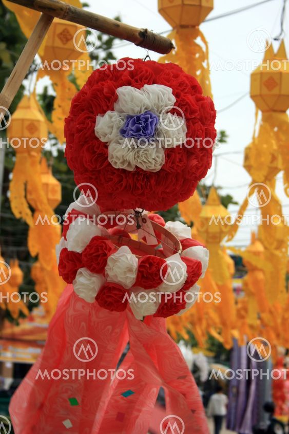 Flowers and lanterns