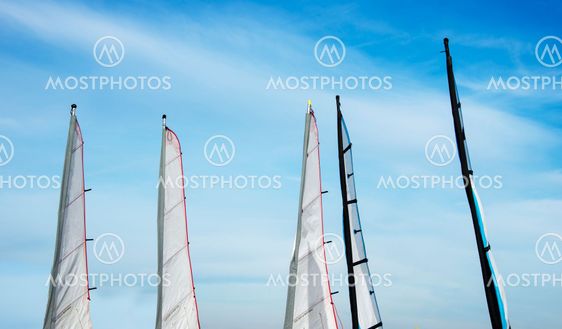 sailing sails on the beach
