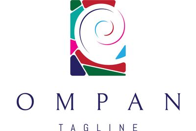 The logo is an abstract image of a plate broken into...