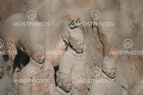Terracotta Army Xian / Xi'an, China - Detail - fac