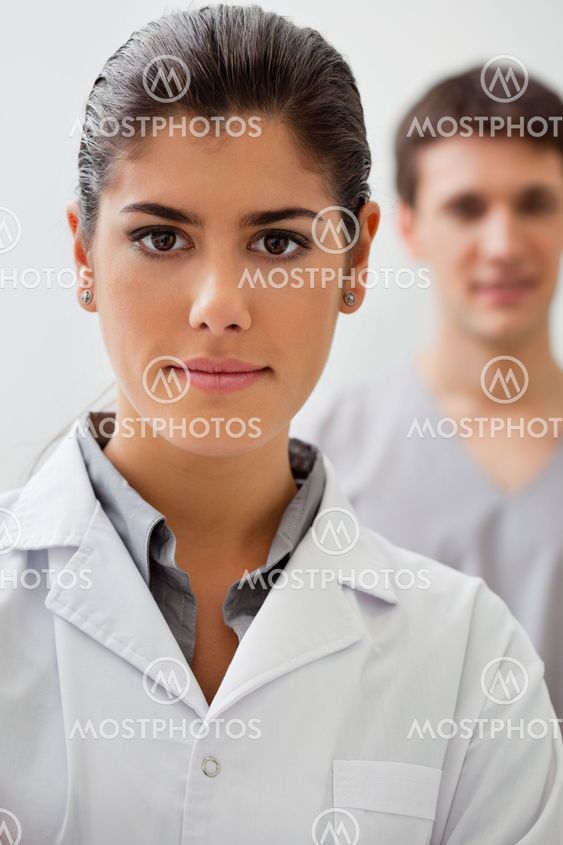 Confident female doctor