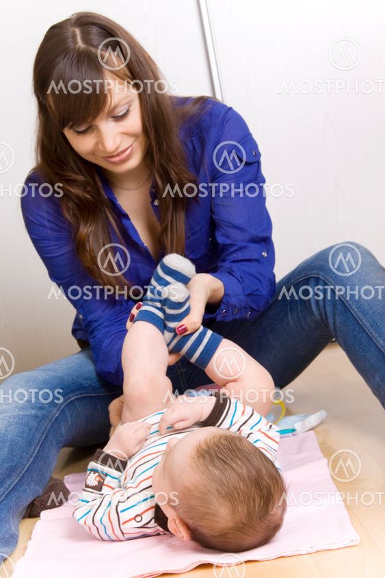 changing diapers