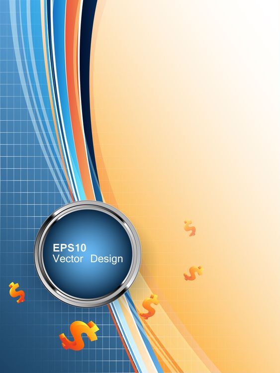 vector background with dollars