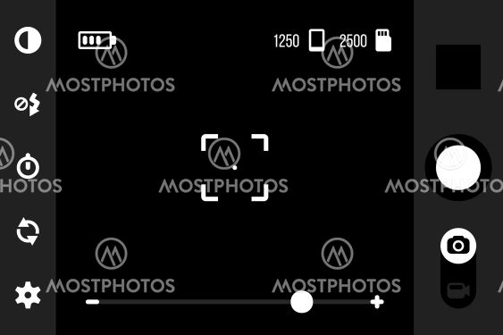 Mobile camera app ui