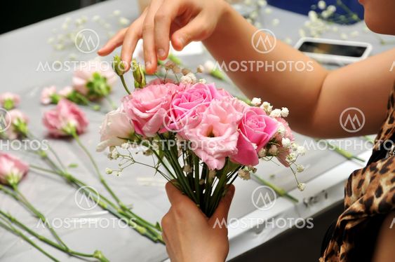 Hand made bouquet of flowers