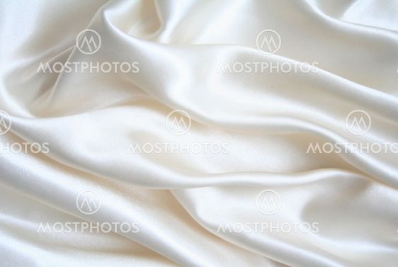 Smooth elegant white silk as background