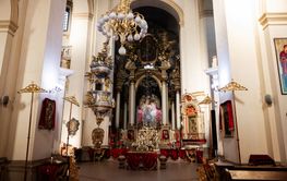 St. George's Cathedral. Elegant Baroque Church Interior...