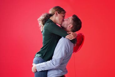 Celebrating Love Day. Happy Man