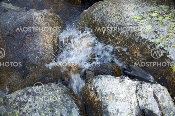 water on the rocks