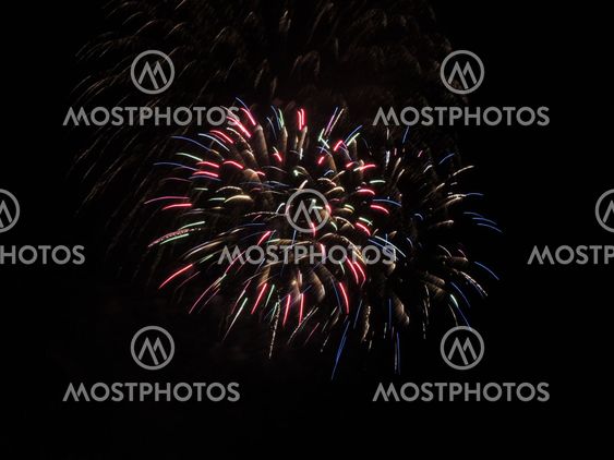 Fireworks - Red, Blue, Gold and Green