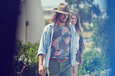 Outdoor, road trip and couple with vacation, smile and...