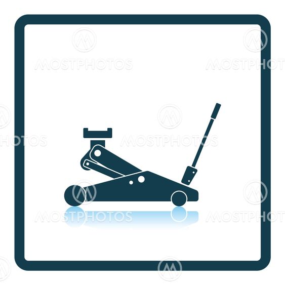 Hydraulic jack icon
