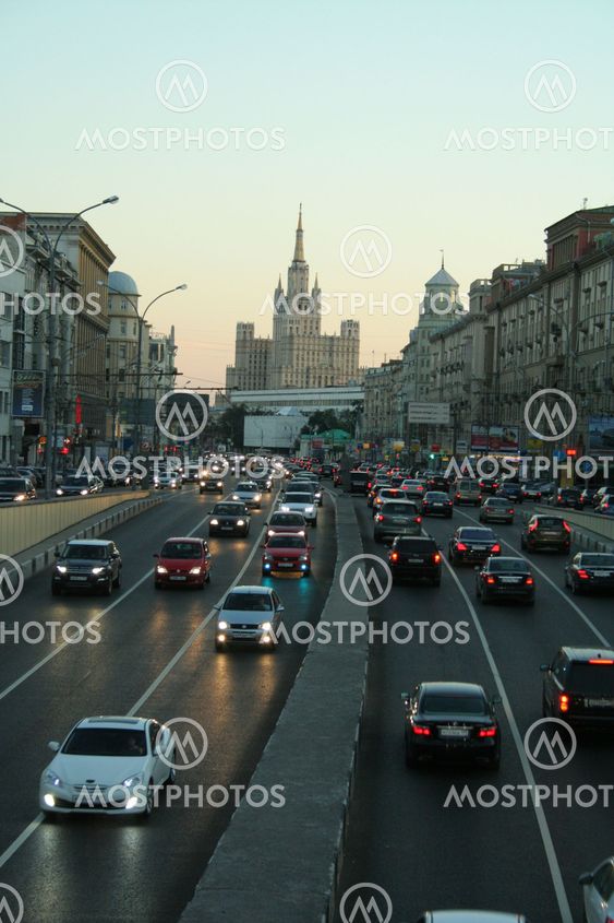 High-rise building in the area Kudrinskaya