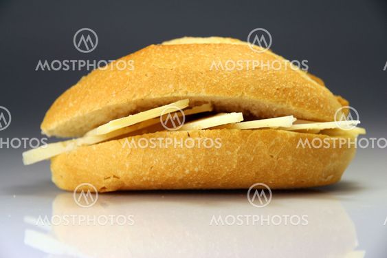 Sandwich Spain typical bread with cheese