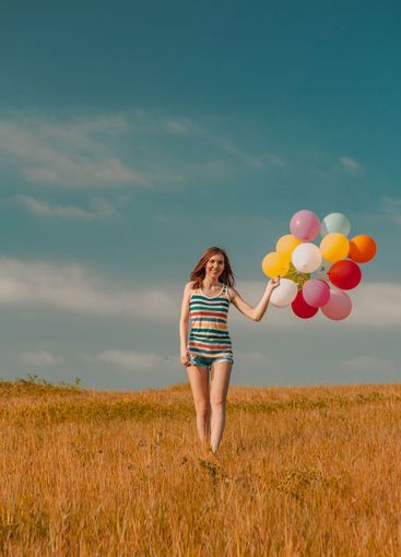 Happy day with ballons