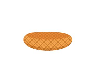 Pouf, foot rest or footrest, yellow oval pillow, round...